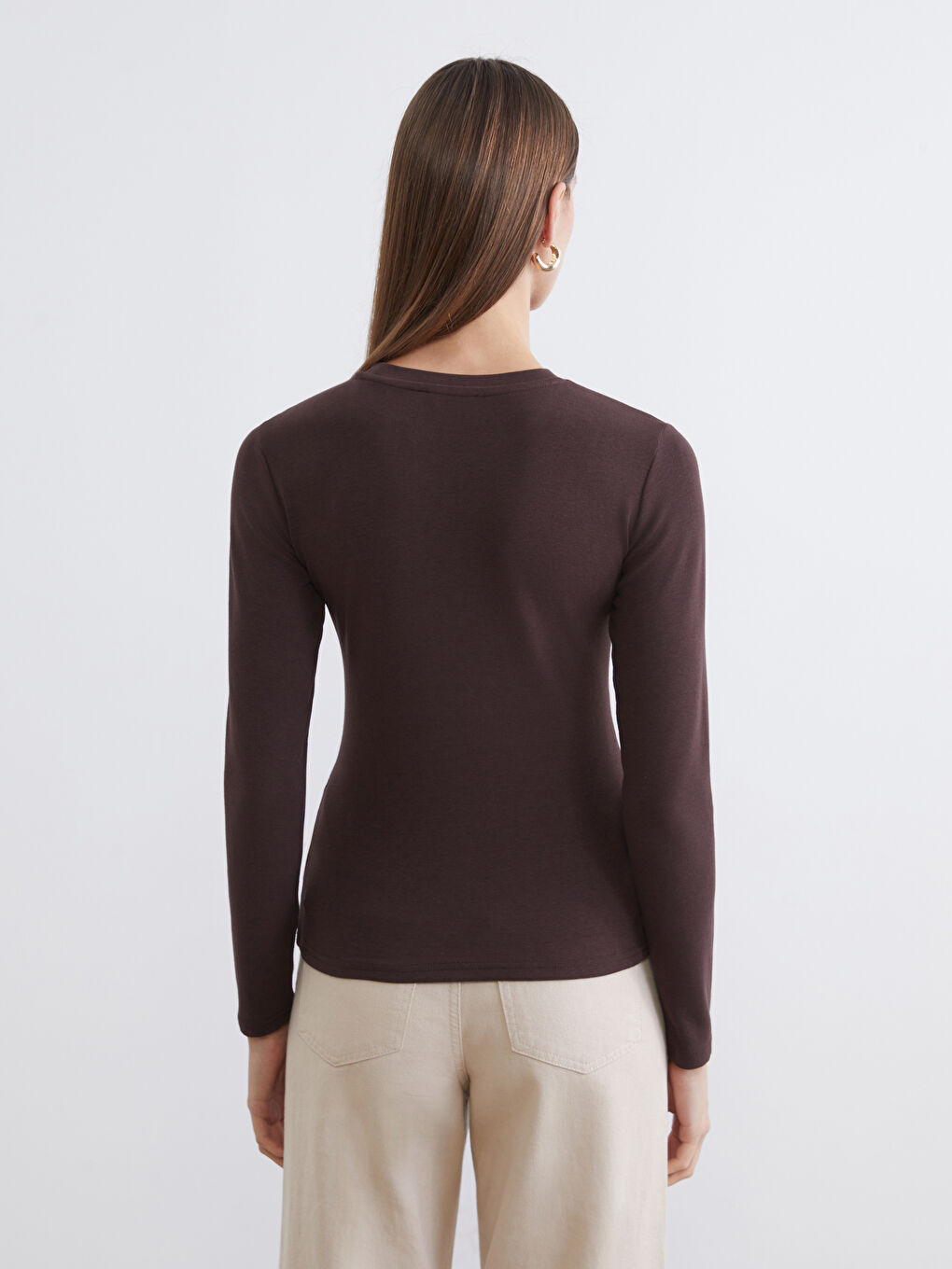 Әйелдерге арналған дөңгелек жағалы боди-3