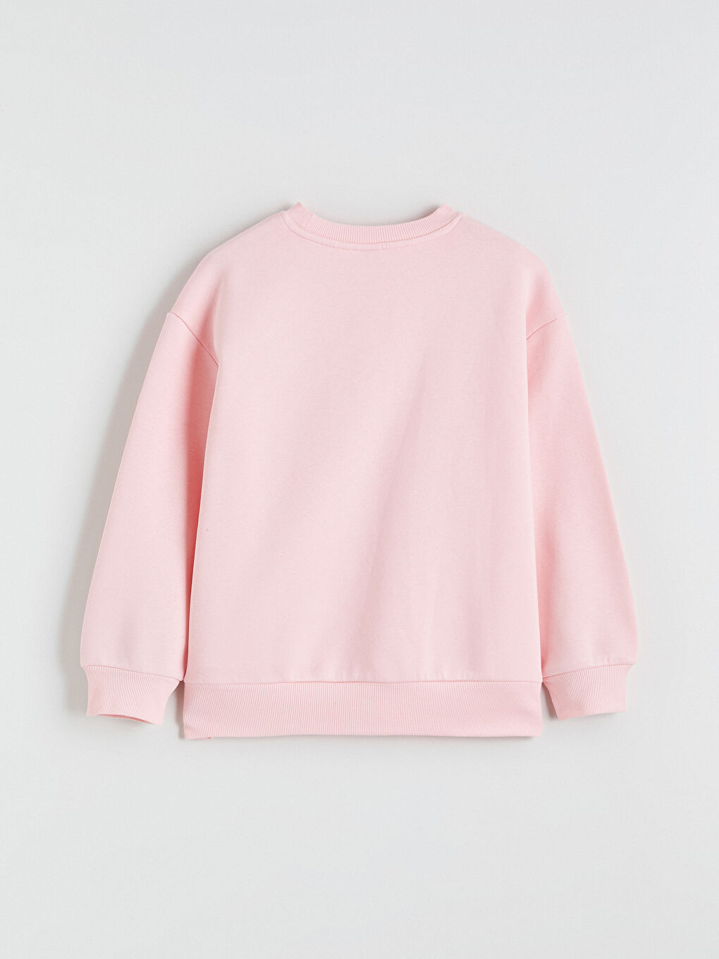 Pembe Spongebob Baskılı Kız Çocuk Kalın Sweatshirt-3