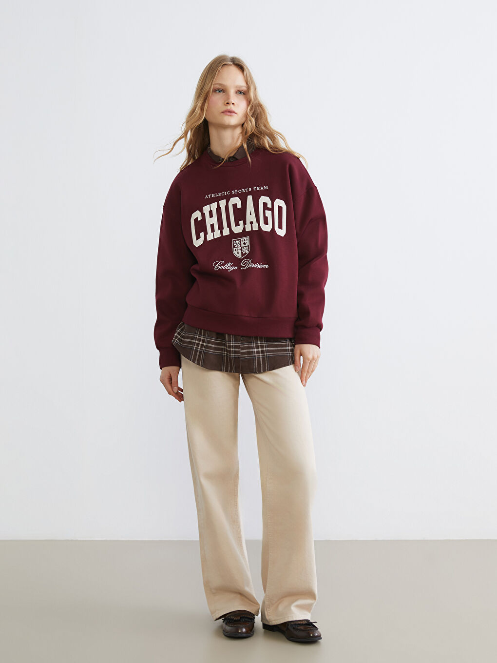 Woman BORDEAUX Sweatshirt-1