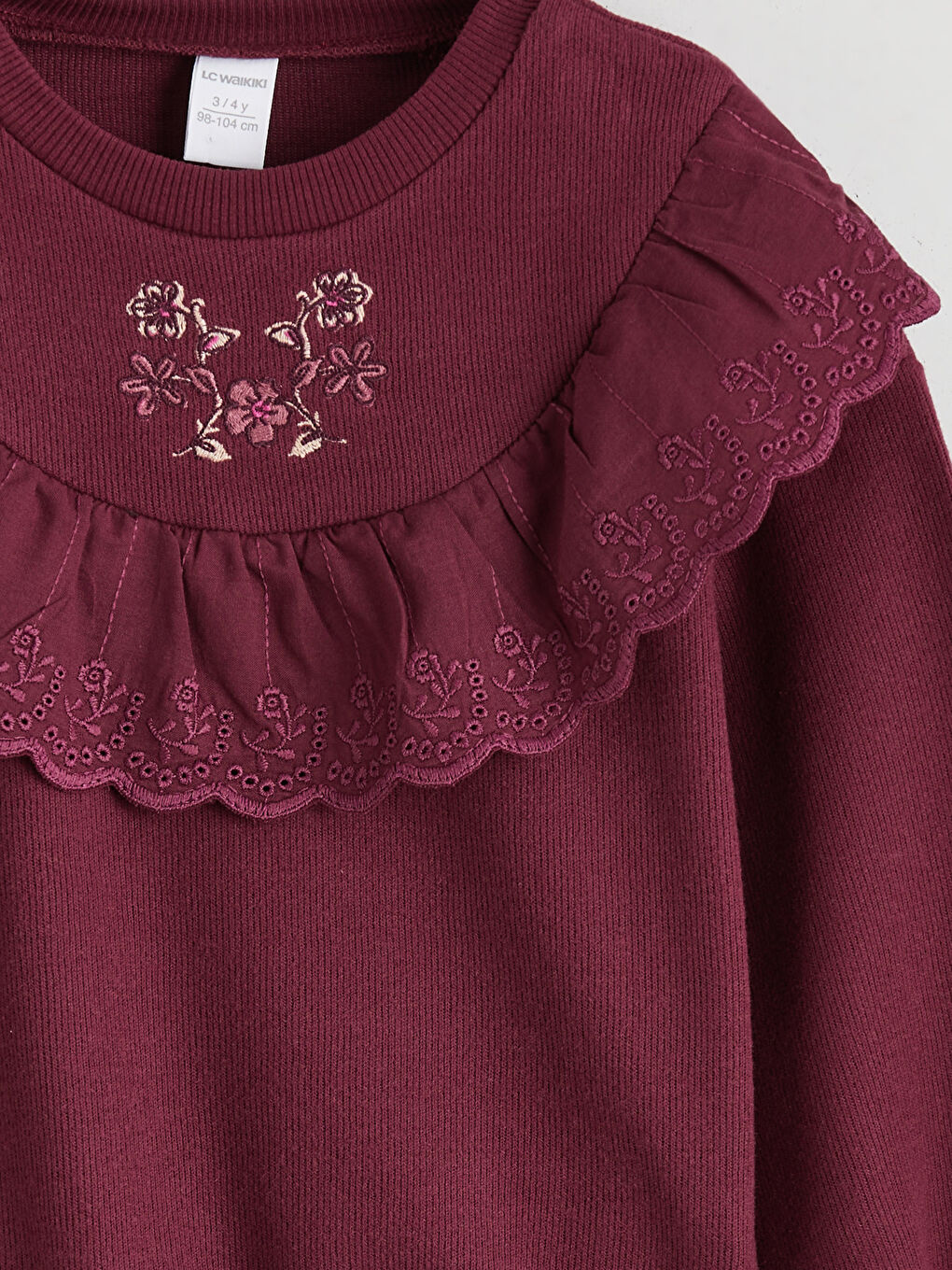 طقم بوردو فتاة-5