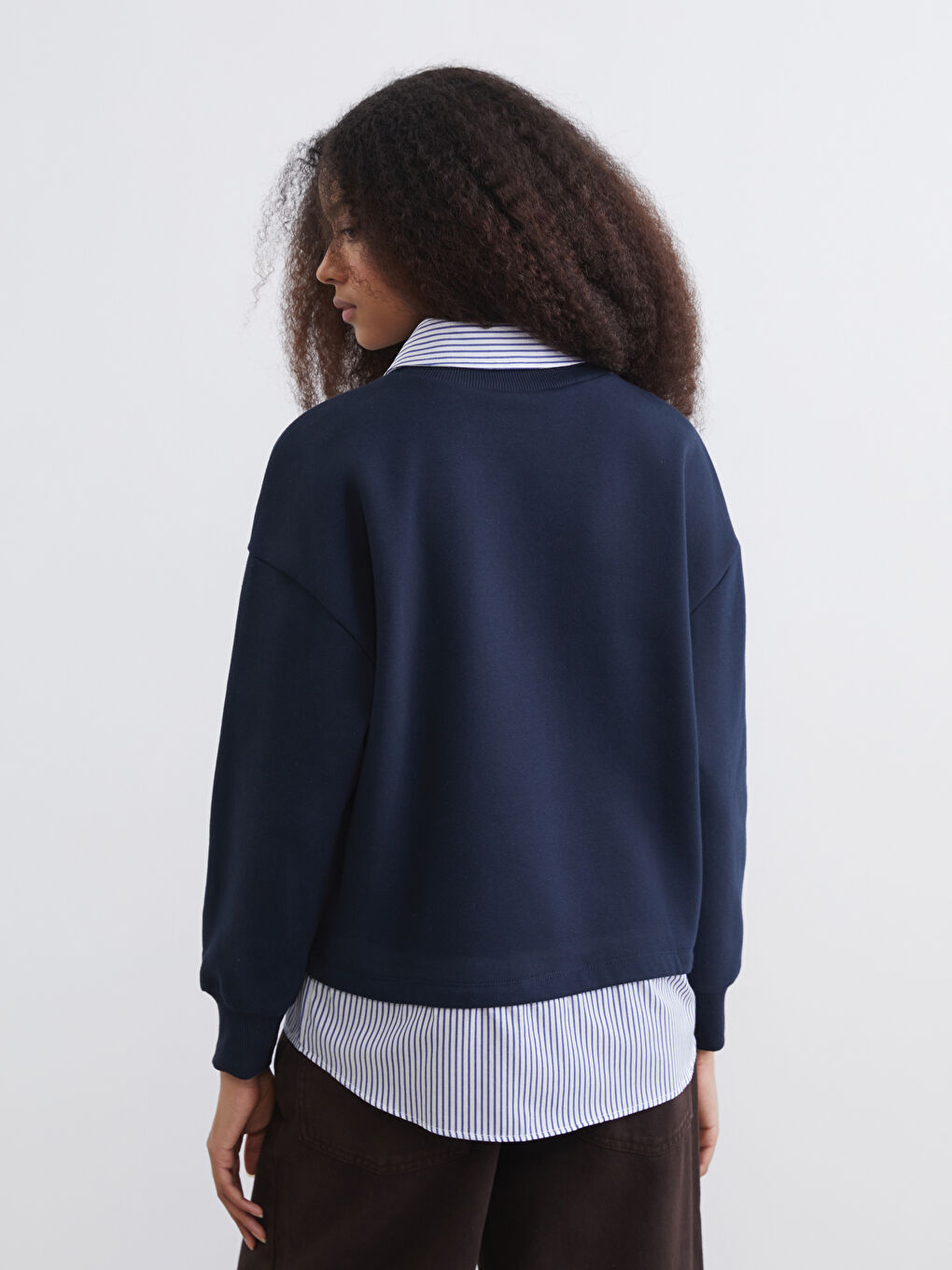 Woman NAVY Sweatshirt-3