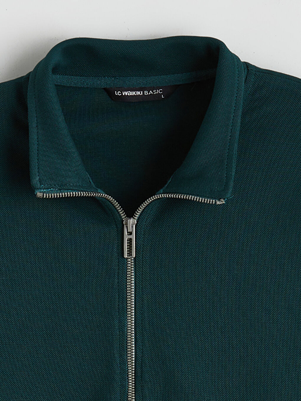 سويت شيرت بسحاب بياقة عالية وكم طويل رجال-6