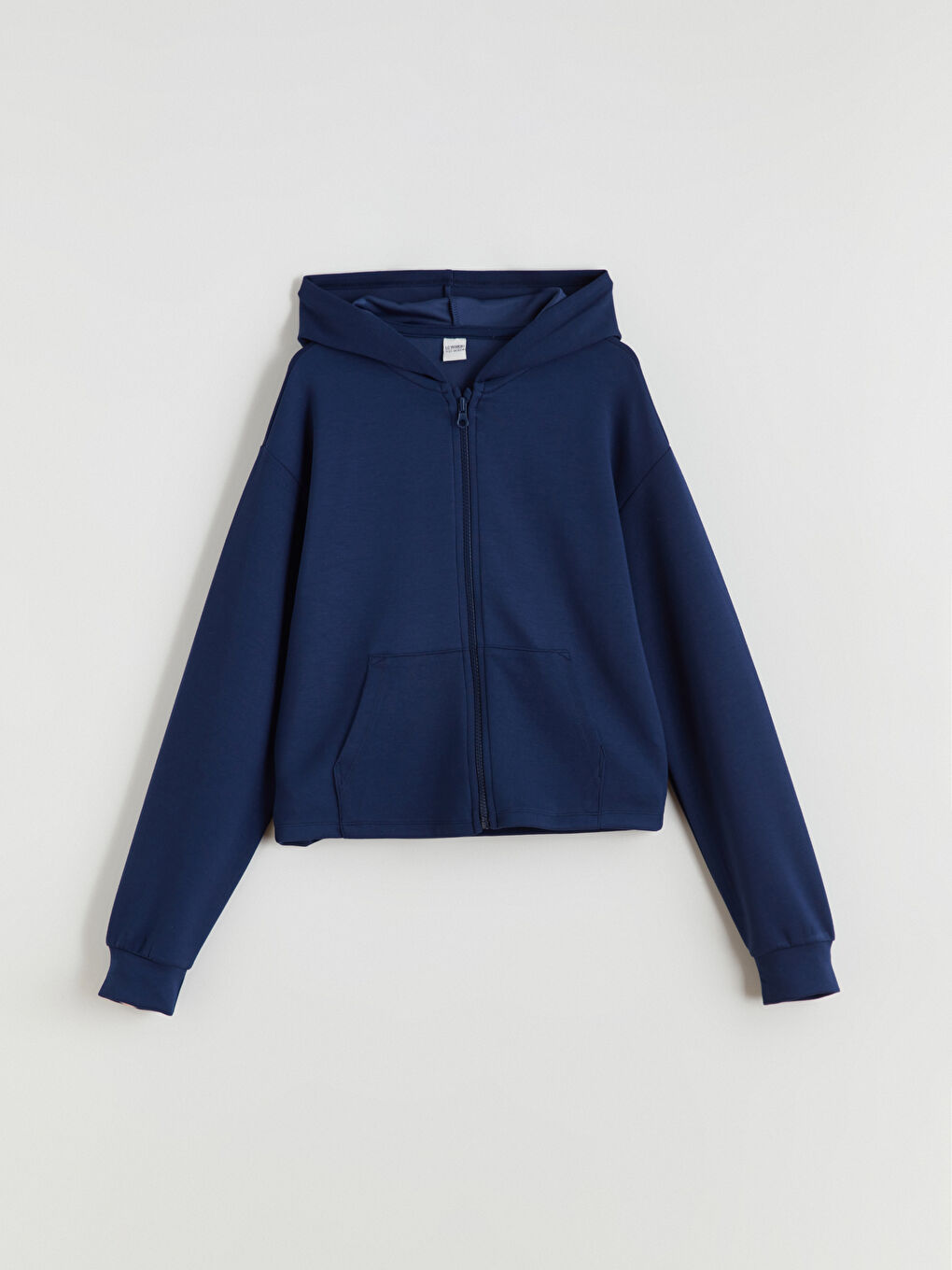 Lacivert Kapüşonlu Kız Çocuk Eşofman Takım-1