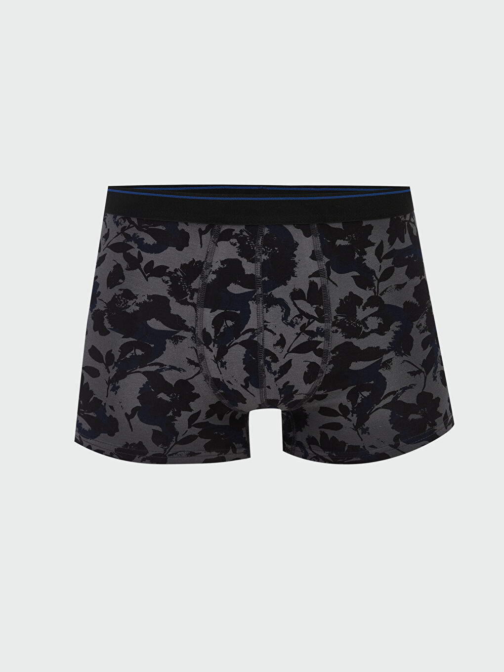 Siyah Standart Kalıp Pamuklu Esnek Erkek Boxer 3'lü-1