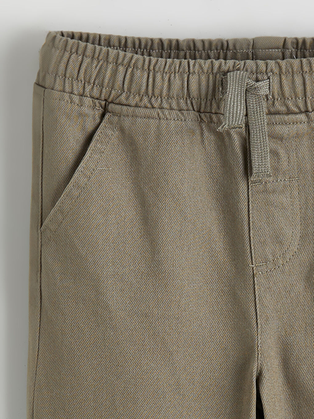 Yeşil Beli Lastikli Erkek Çocuk Pantolon-1