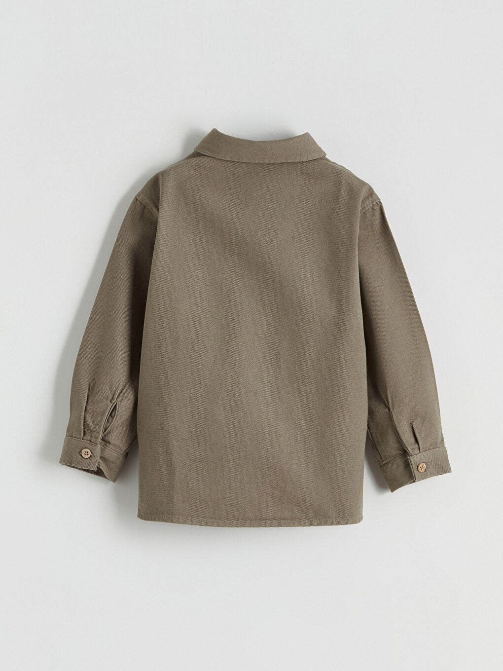 Yeşil Erkek Çocuk Gabardin Gömlek-2