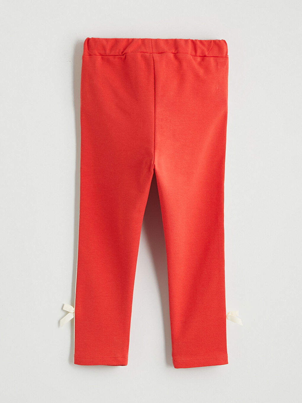 Kırmızı Fiyonk Detaylı Kız Bebek Tayt-2