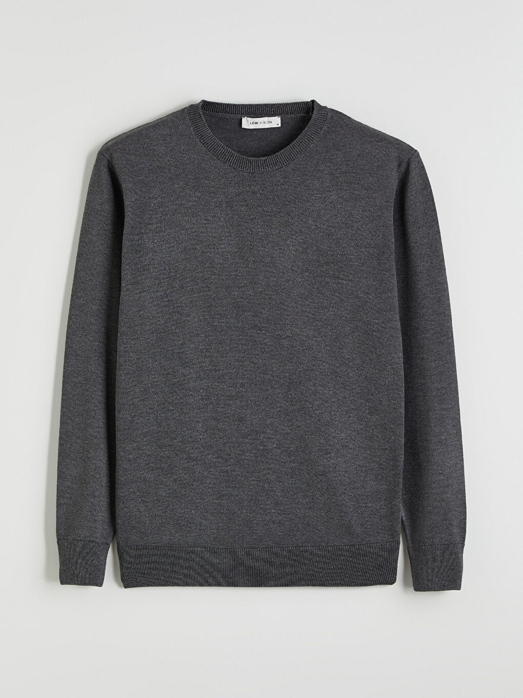 Antrasit Bisiklet Yaka Erkek Triko Kazak-4