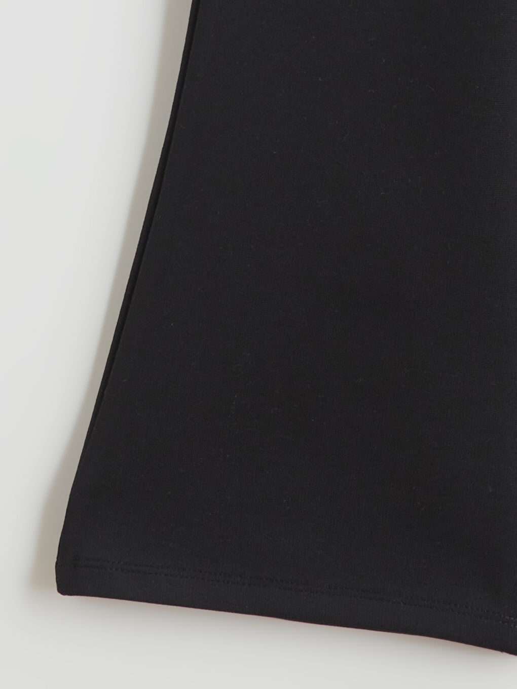 Siyah Beli Lastikli İspanyol Paça Kız Çocuk Tayt-1