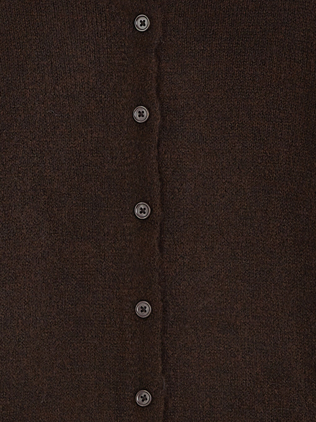 Kahverengi Bisiklet Yaka Kadın Triko Hırka-5