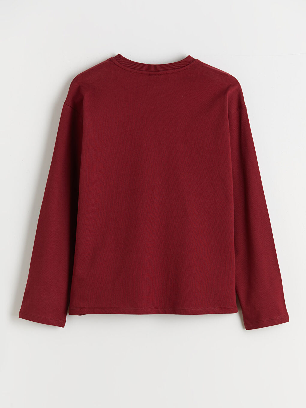 Crew Neck Basic Girls' T-Shirt-1