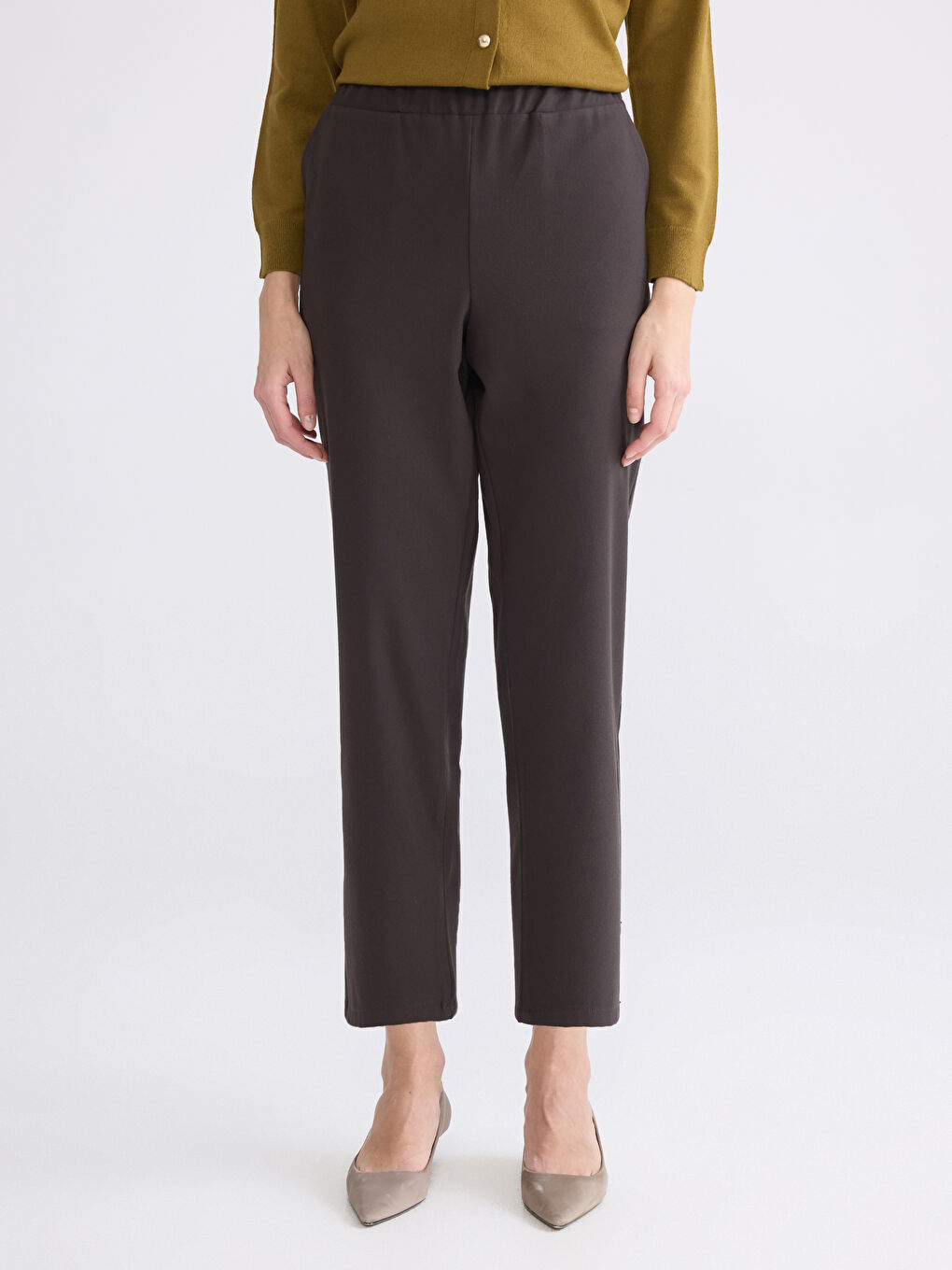 Elasticated Waist Women's Trousers-1