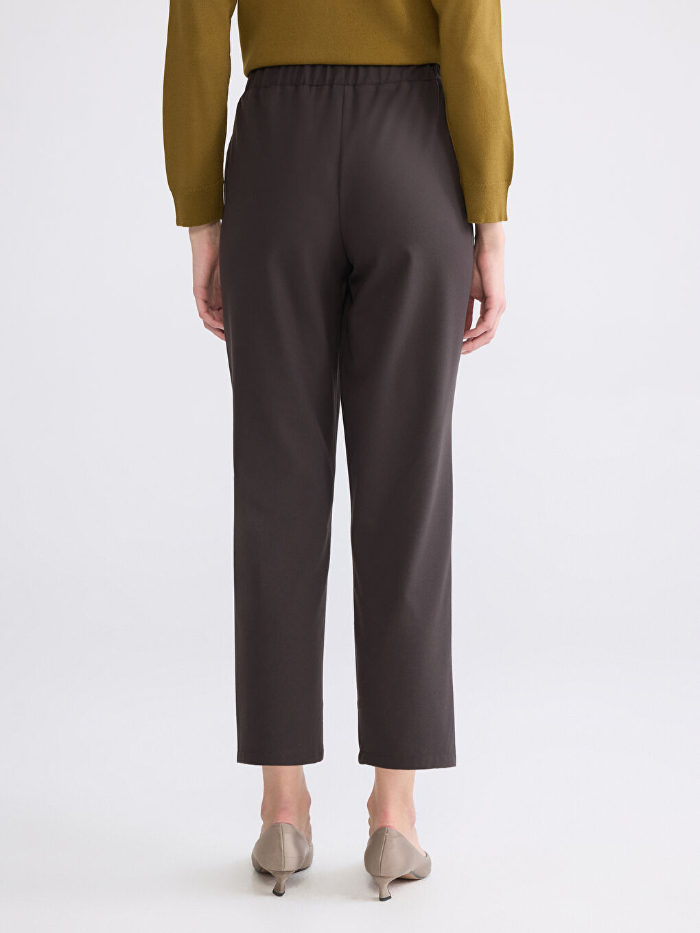 Elasticated Waist Women's Trousers-3