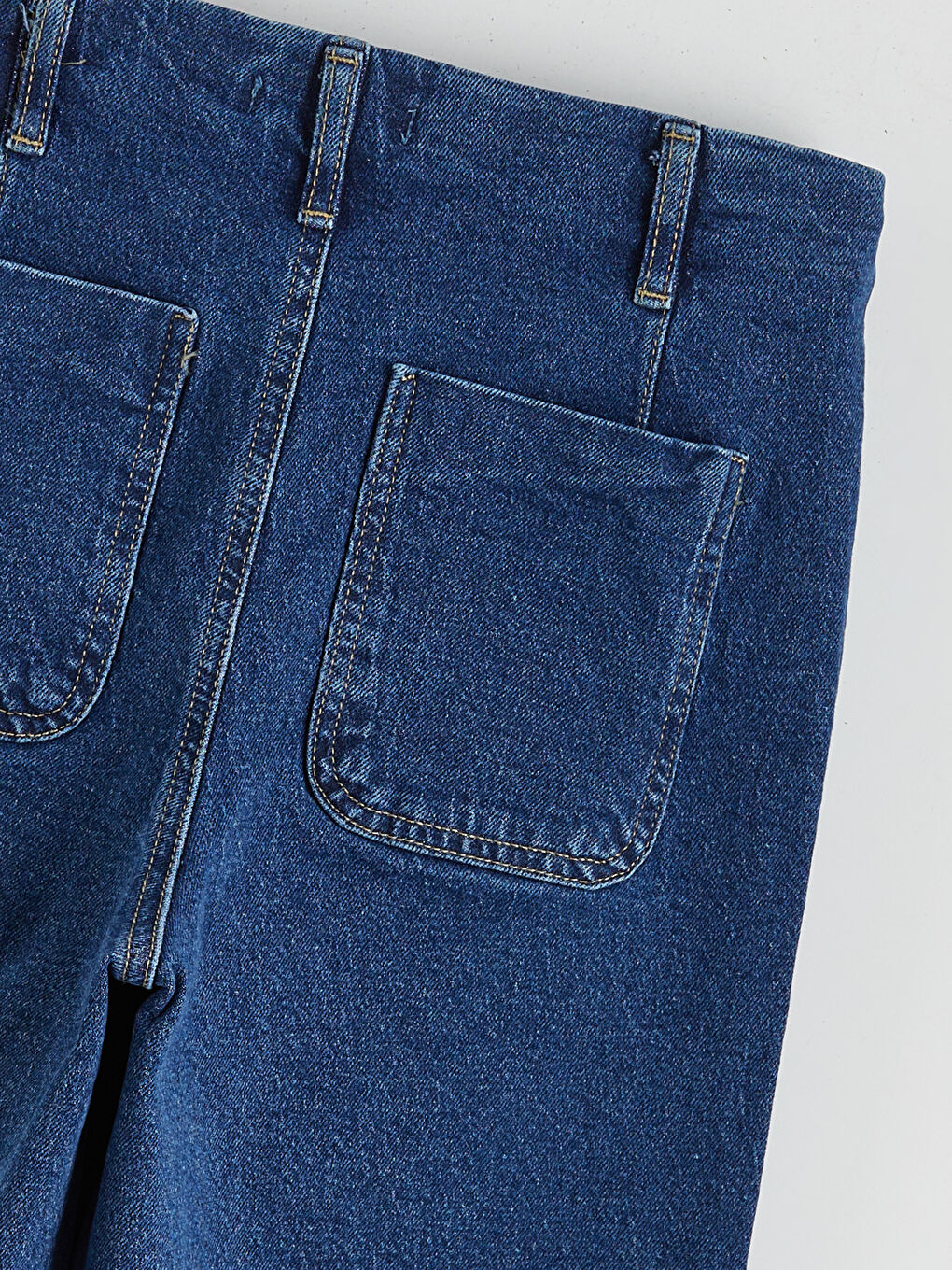 İndigo Wideleg Kadın Jean Pantolon-5