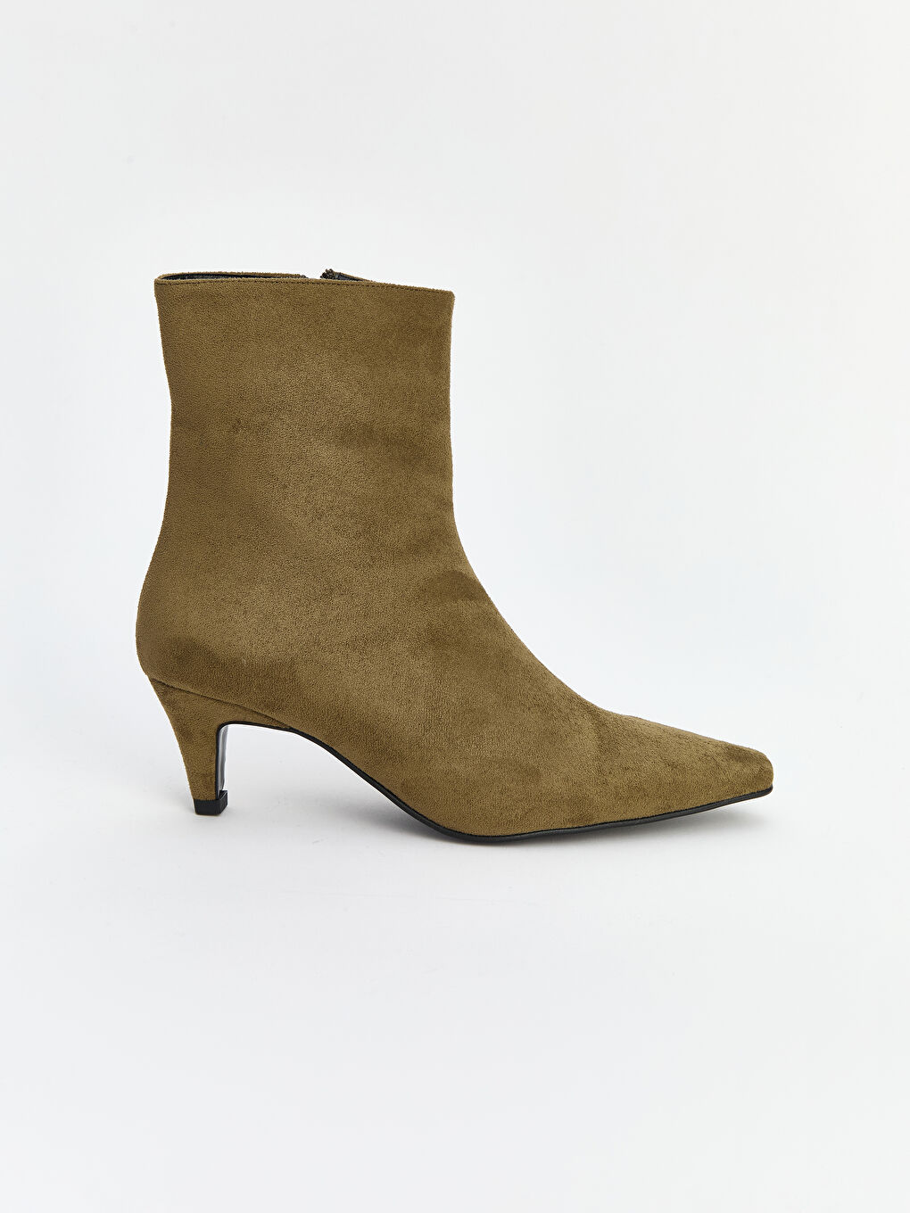 Yeşil Sivri Burun Kadın Topuklu Bot-1