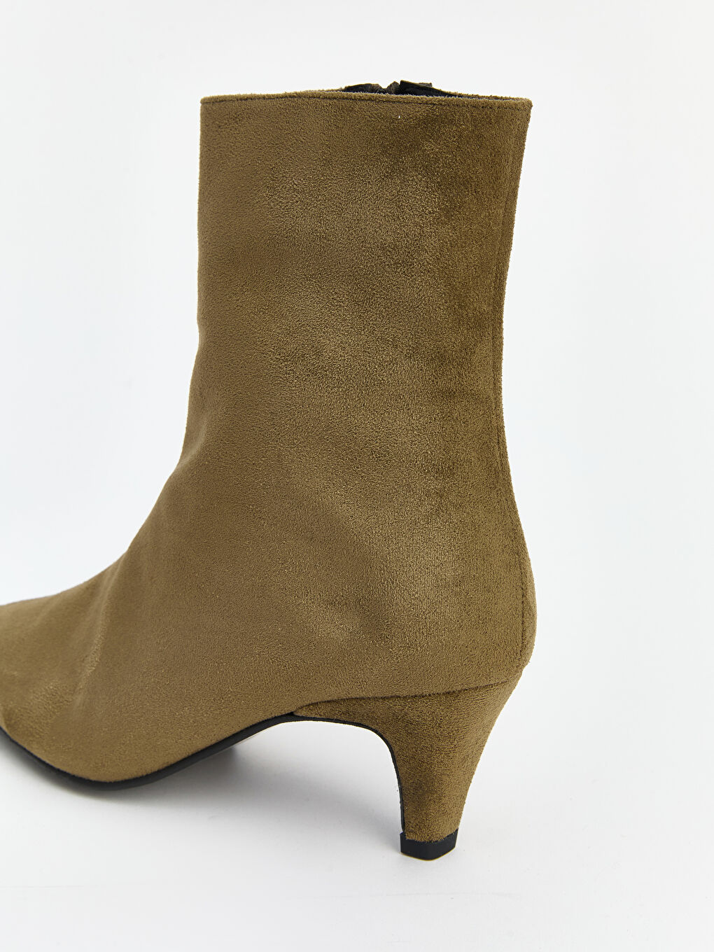 Yeşil Sivri Burun Kadın Topuklu Bot-3