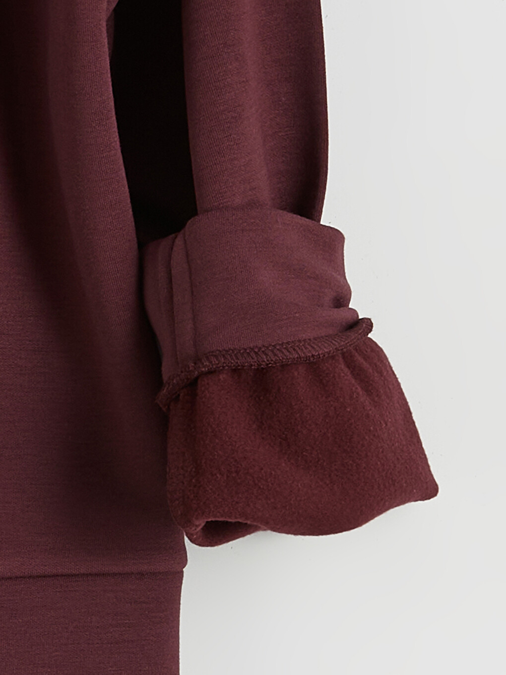 Mürdüm Baskılı Kız Çocuk Sweatshirt-1