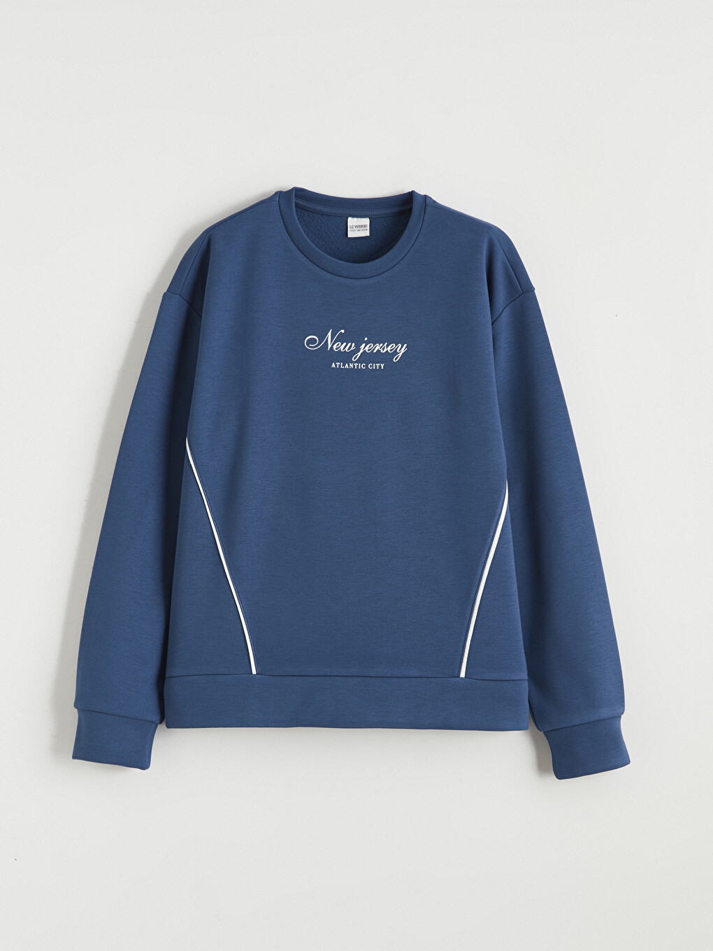 İndigo Baskılı Kız Çocuk Soft Touch Sweatshirt