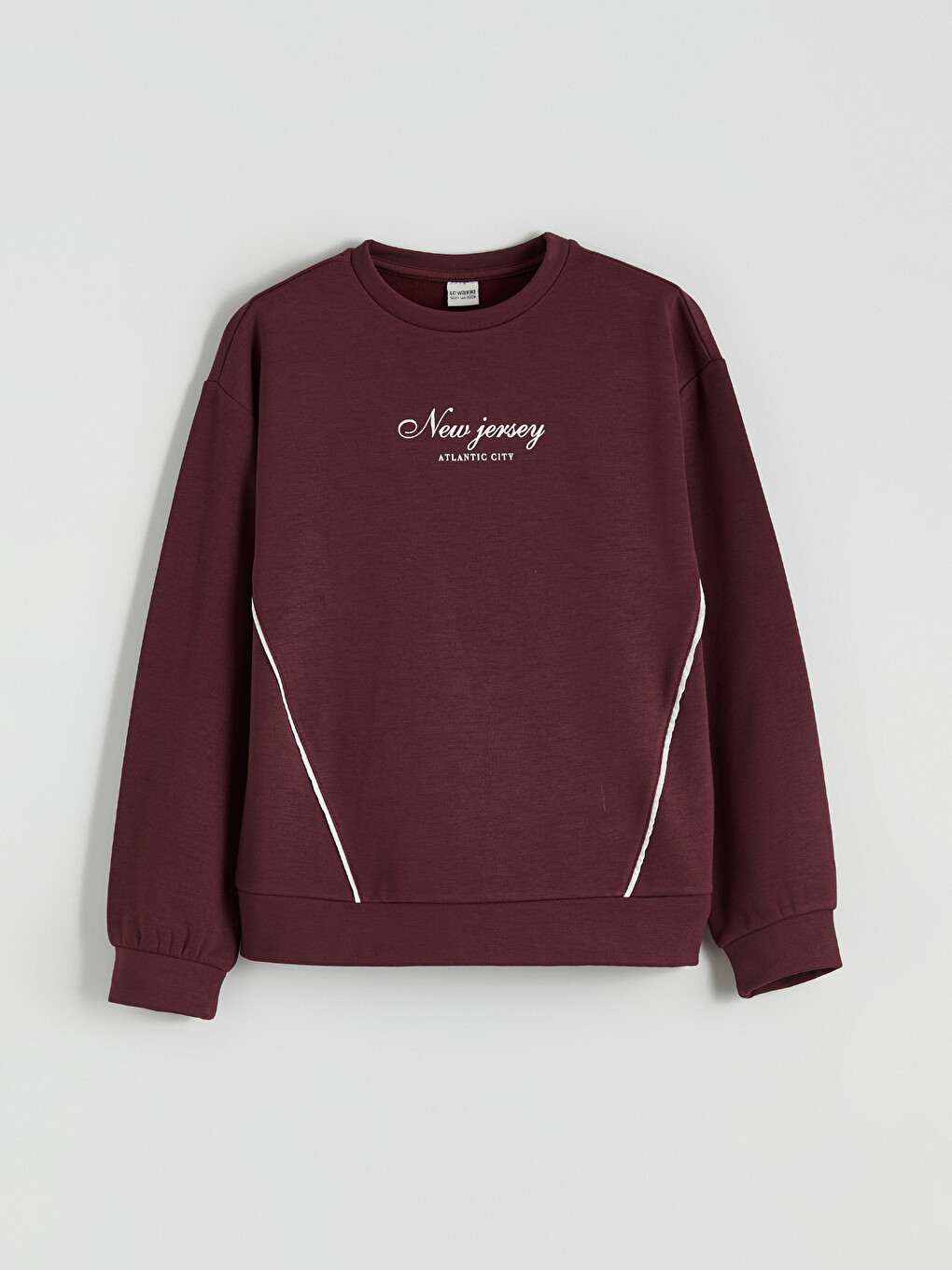 Mürdüm Baskılı Kız Çocuk Sweatshirt