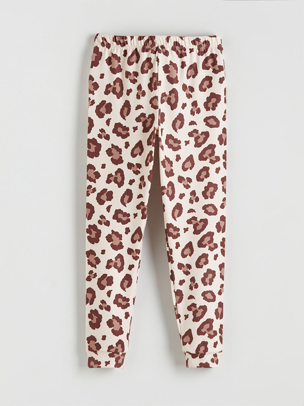 Pembe Leopar Desenli Kız Çocuk Pijama Alt-1