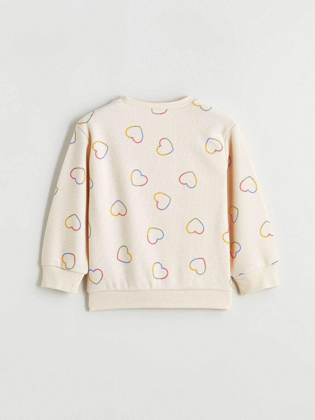 Crew Neck Printed Girls' Sweatshirt-2