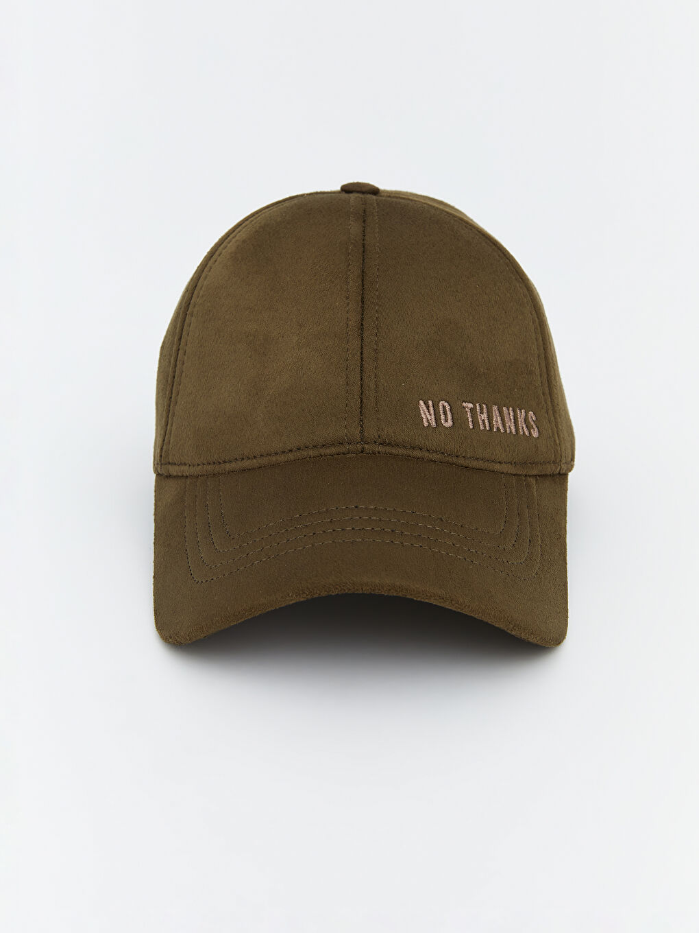 Haki Süet Görünümlü Kadın Kep Şapka