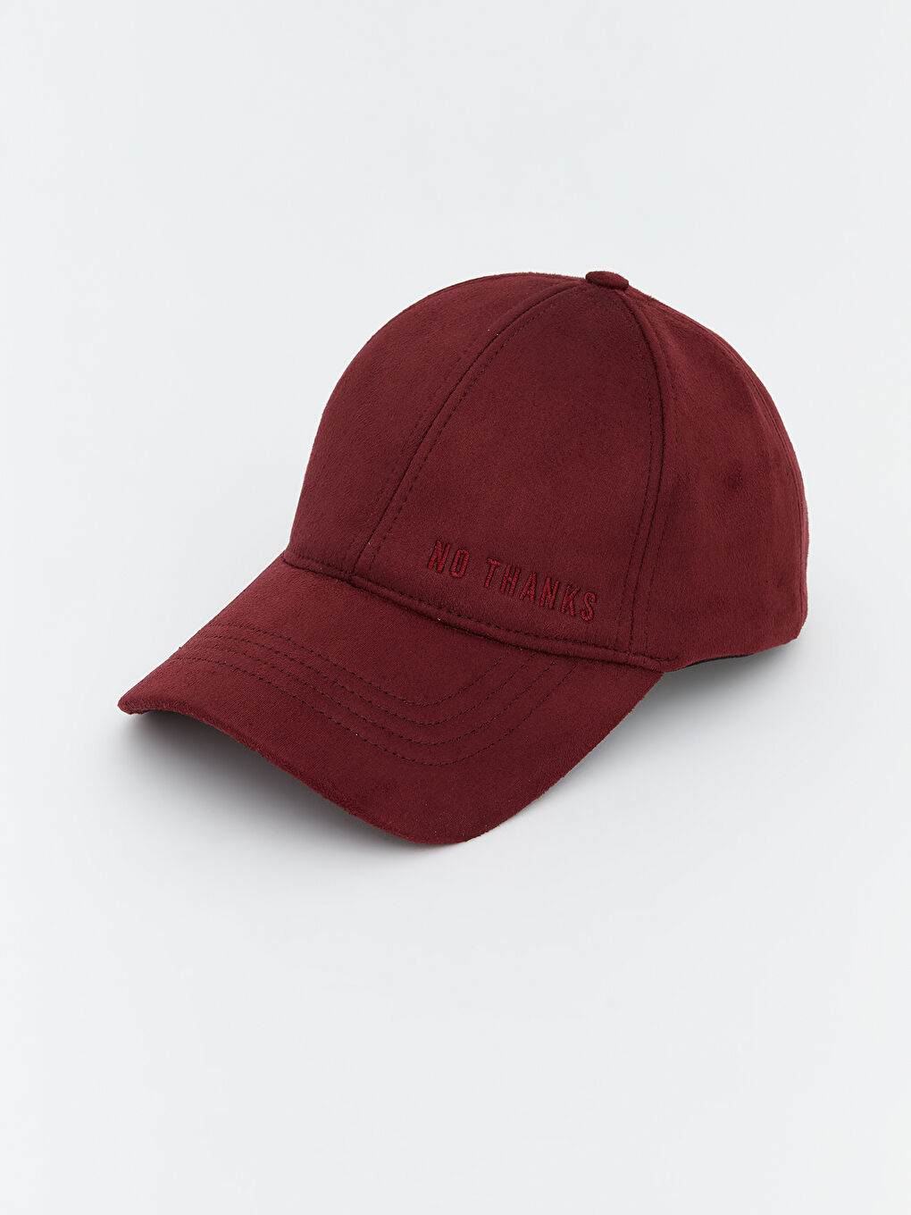 Bordo Süet Görünümlü Kadın Kep Şapka-1