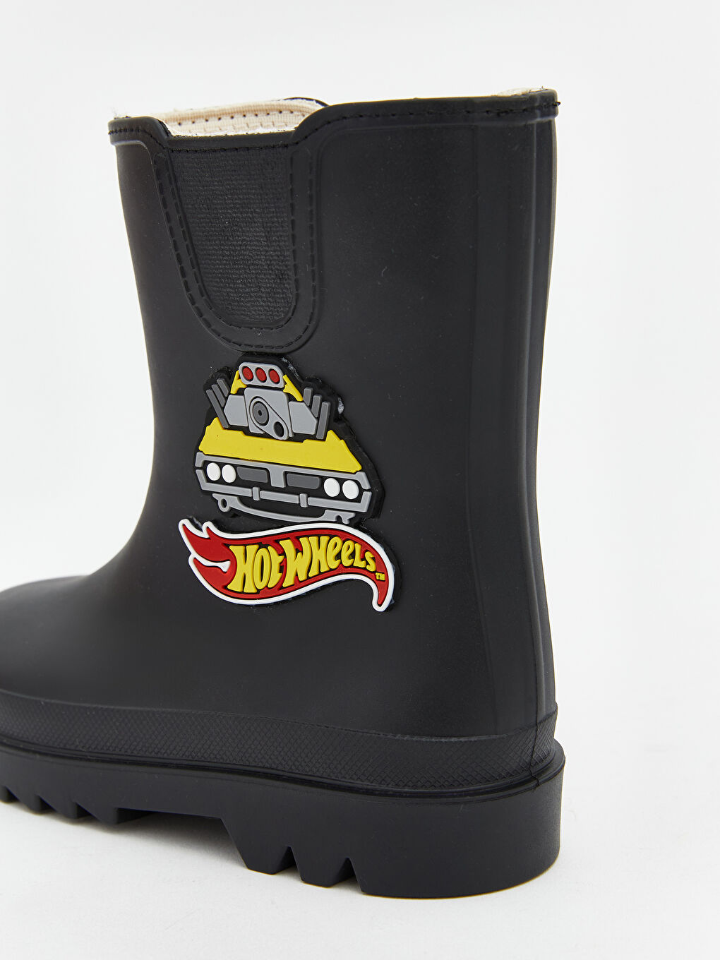 Siyah Hot Wheels Baskılı Erkek Çocuk Bot-4