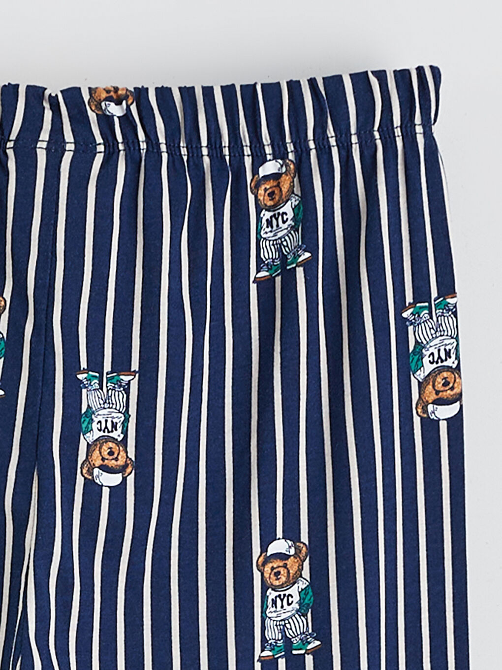 Lacivert Beli Lastikli Erkek Çocuk Pijama Alt-2