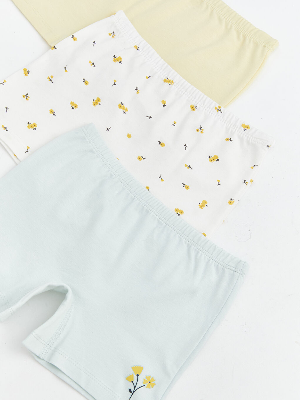 Цветочные трусы боксеры для девочек, комплект из 3-х штук-2