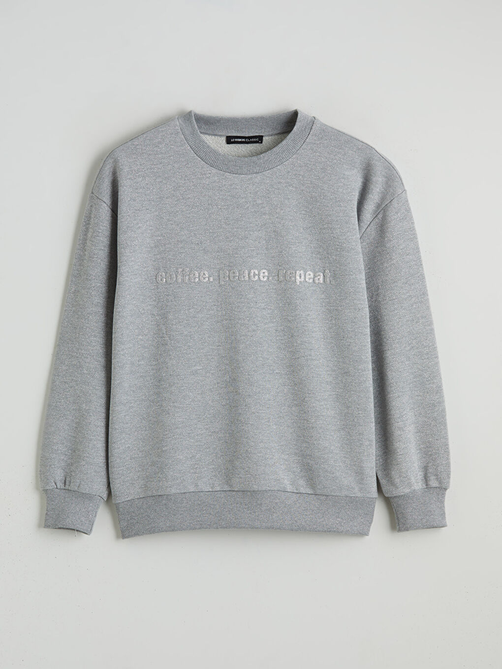Crew Neck Printed Women's Sweatshirt-4