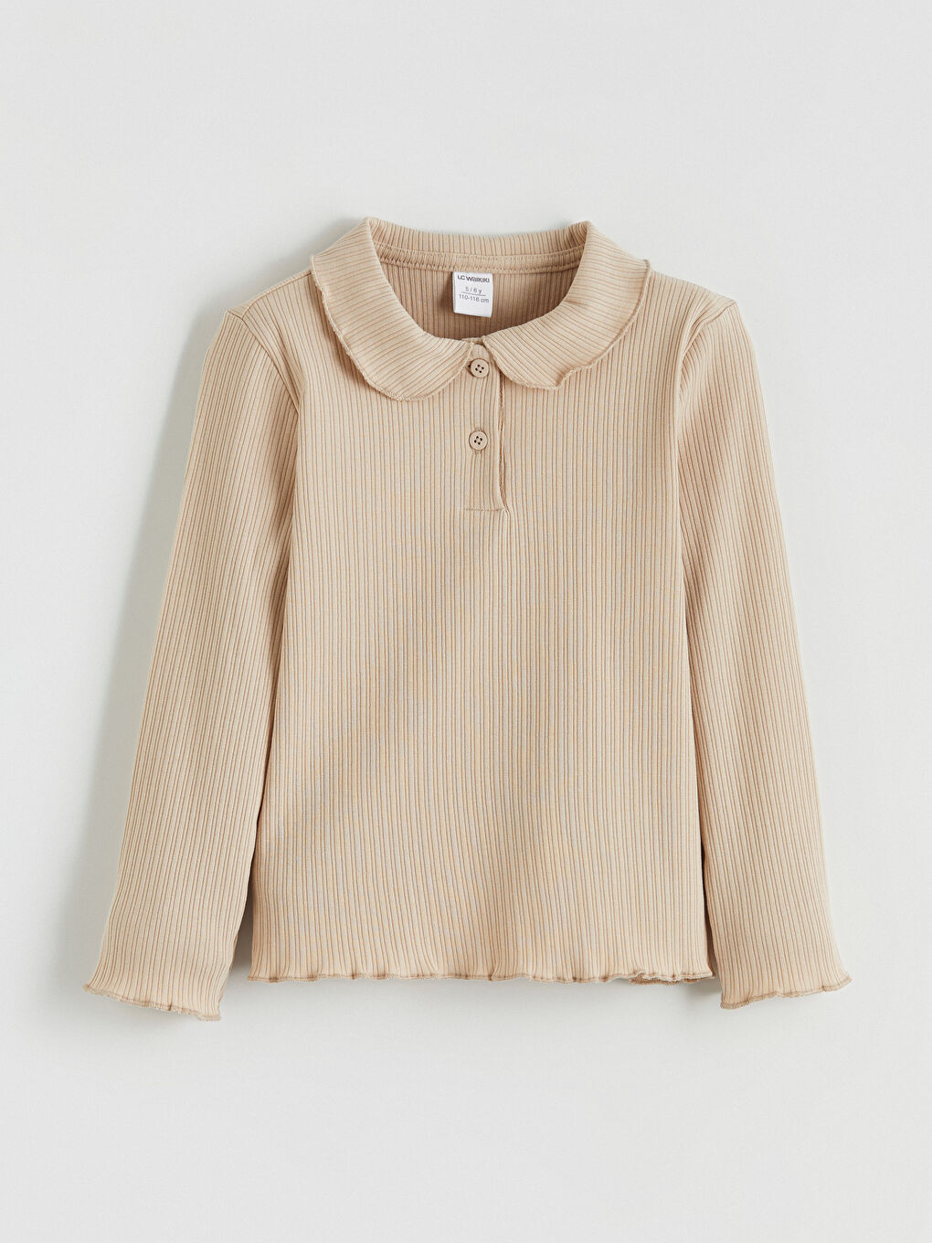 Футболка з коміром поло для дівчаток