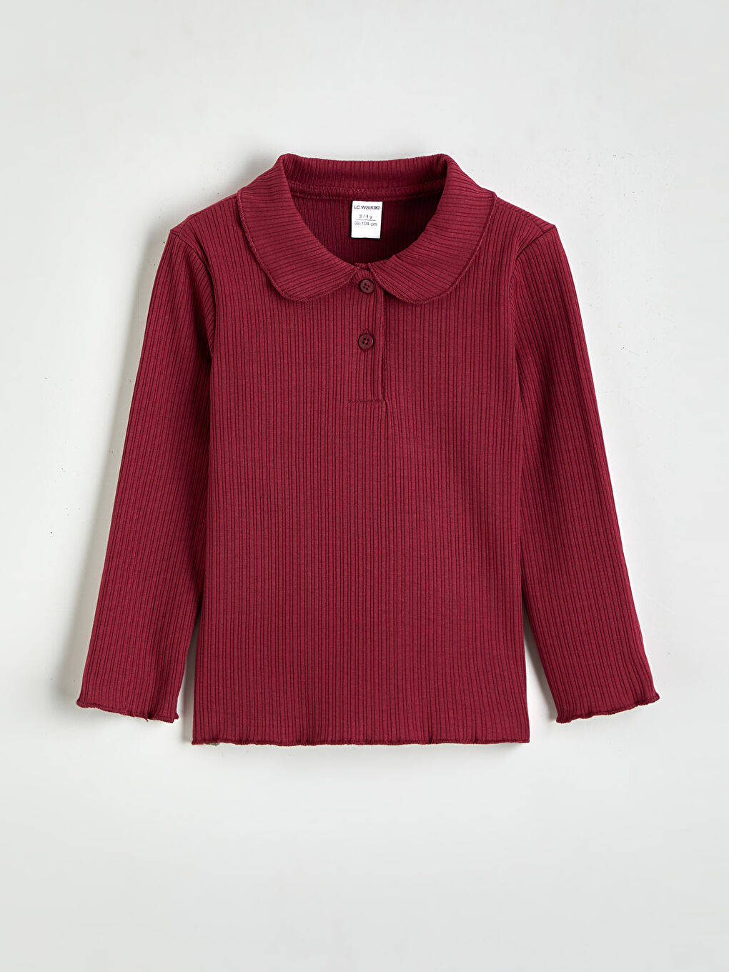 Футболка з коміром поло для дівчаток