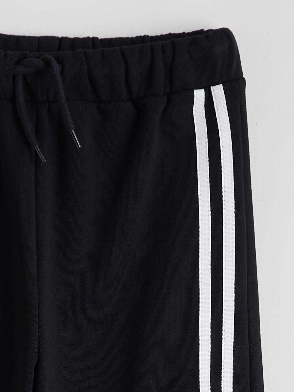 Siyah Beli Lastikli Kız Çocuk Kargo Eşofman Altı-2