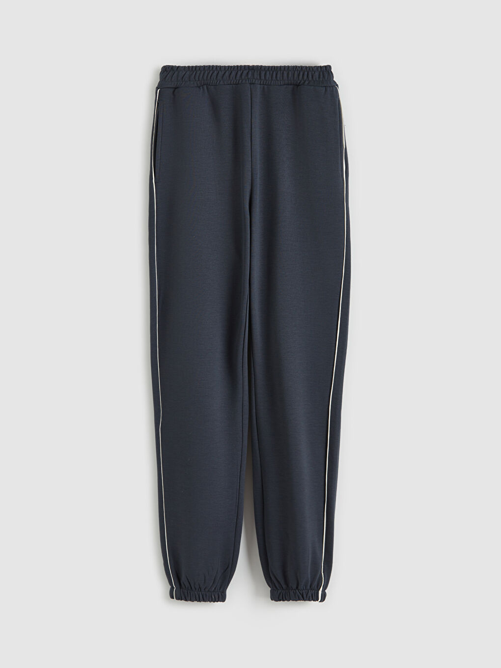 Antrasit Beli Lastikli Kız Çocuk Jogger Eşofman Altı