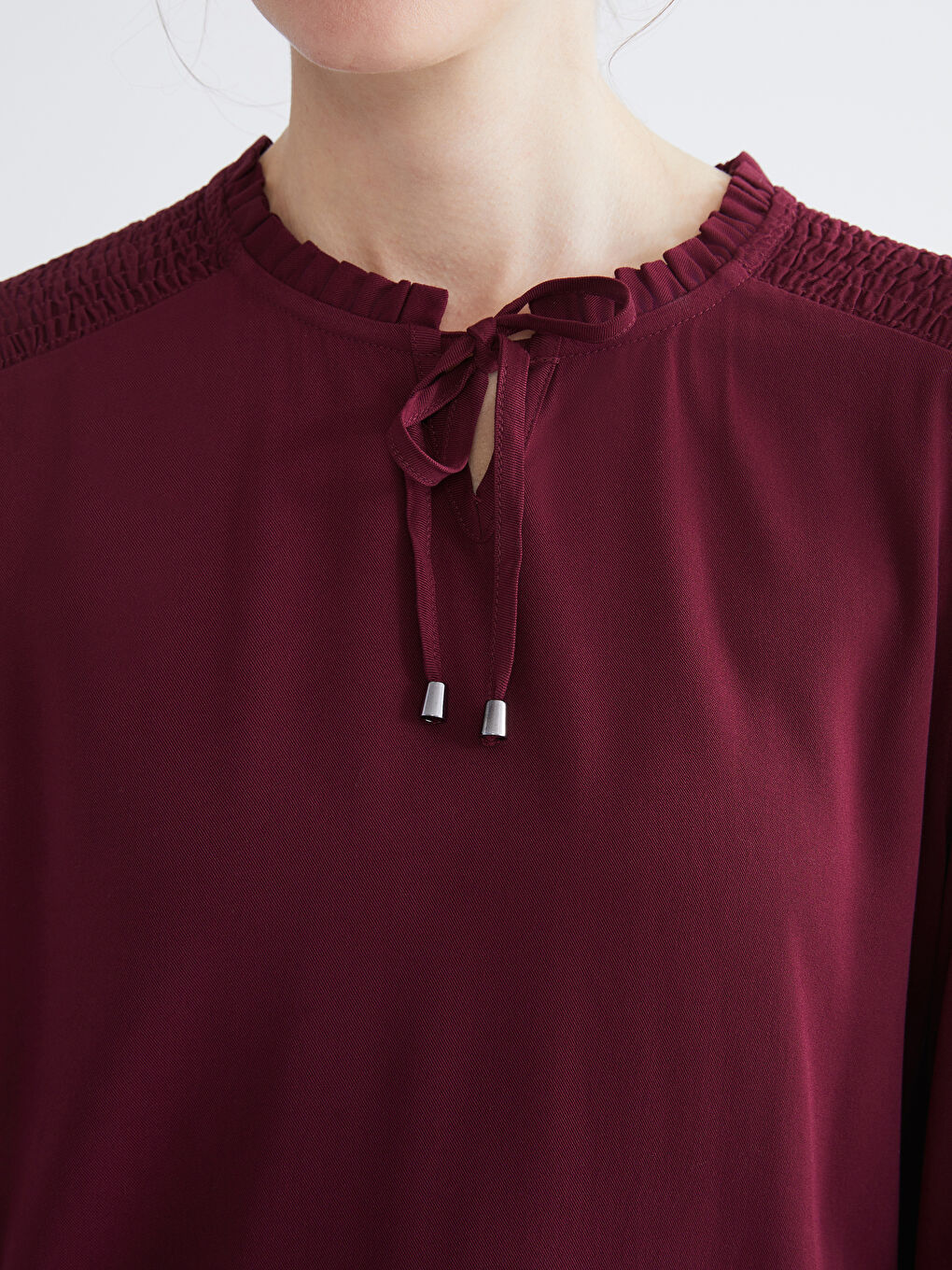Tie Neck Blouse-2