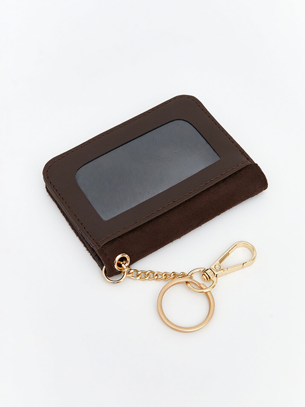 Kahverengi Deri Görünümlü Kadın Cüzdan-1