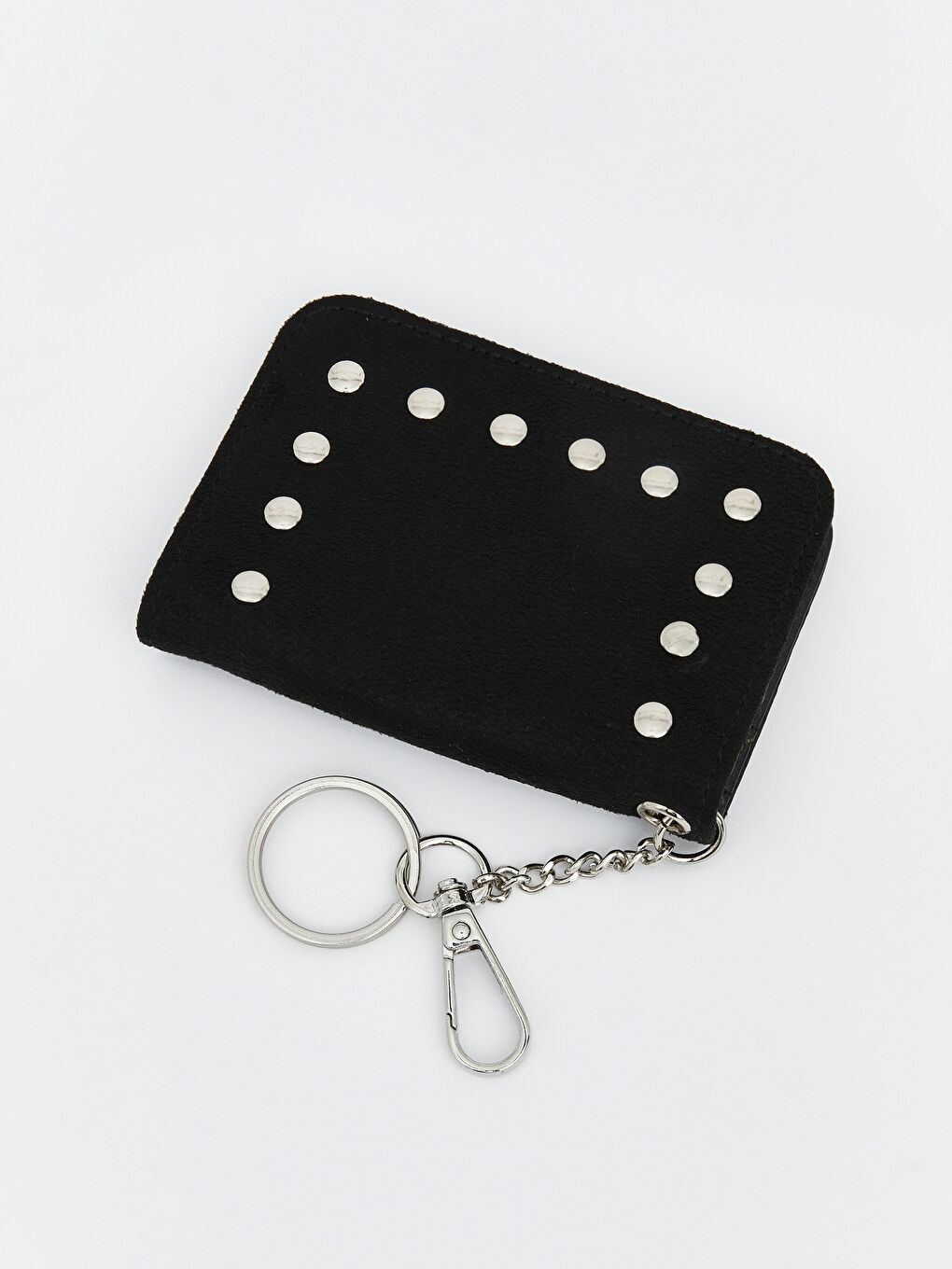 Siyah Deri Görünümlü Kadın Cüzdan