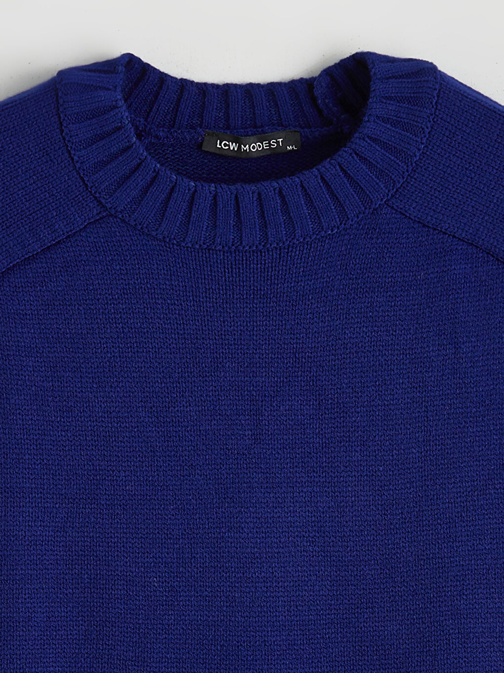 Mavi Bisiklet Yaka Oversize Kadın Triko Tunik-5