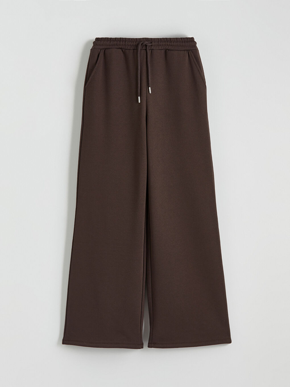 Elasticated Waist Wide Leg Women's Sweatpants-4