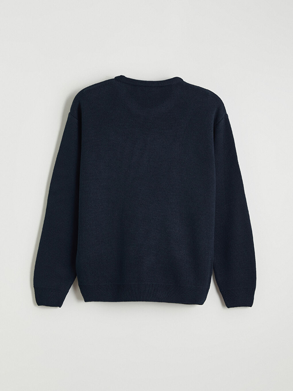 Lacivert Teddy Baskılı Erkek Çocuk Triko Kazak-2