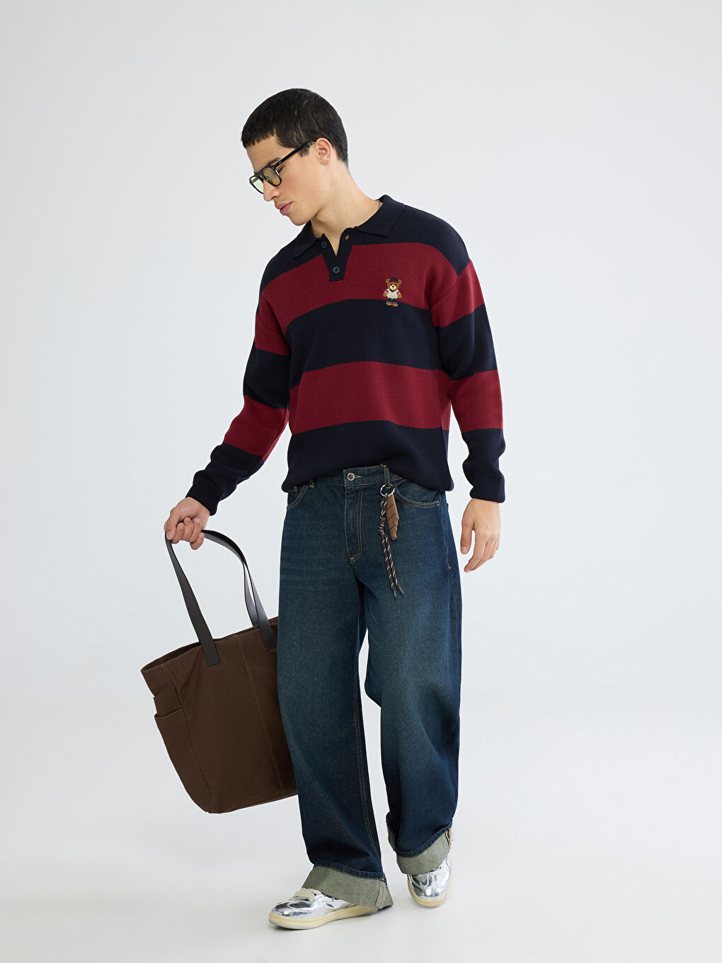 Polo Neck Men's Knitwear Sweater-1