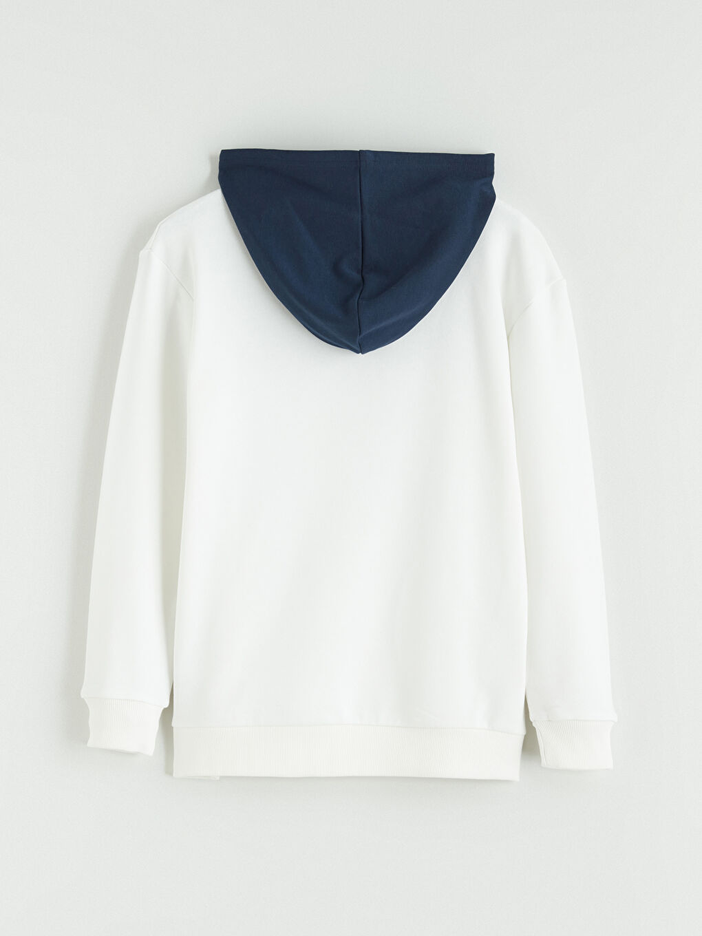 Ekru Kapüşonlu Erkek Çocuk Kalın Eşofman Takım-4