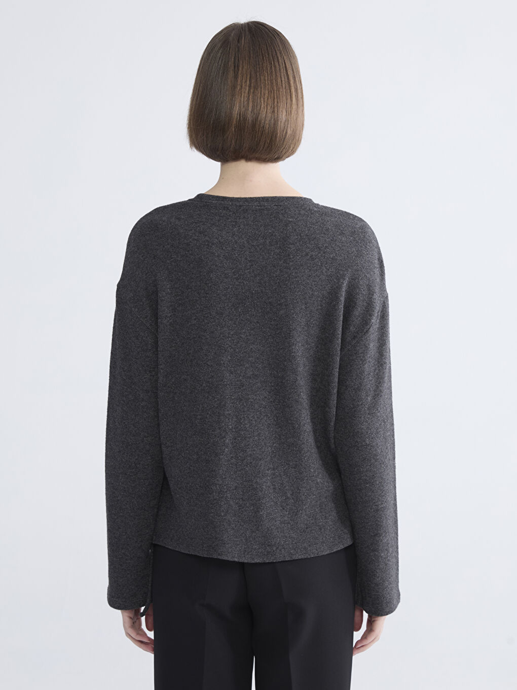 Rundhalsausschnitt T-Shirt für Damen-3