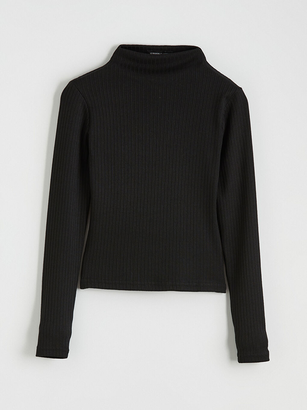 Siyah Dik Yaka Kadın Body-4