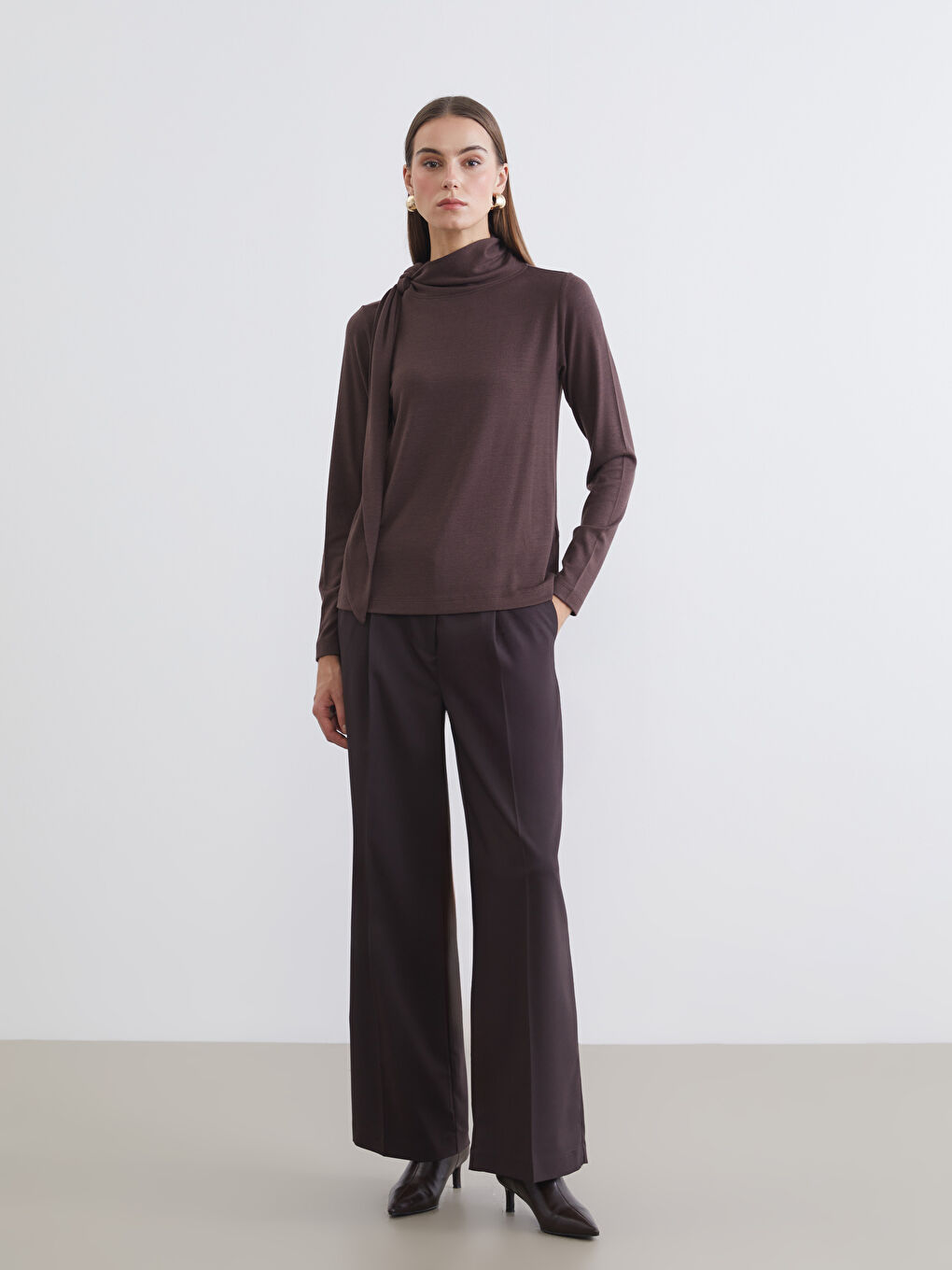 Woman BROWN Blouse-1