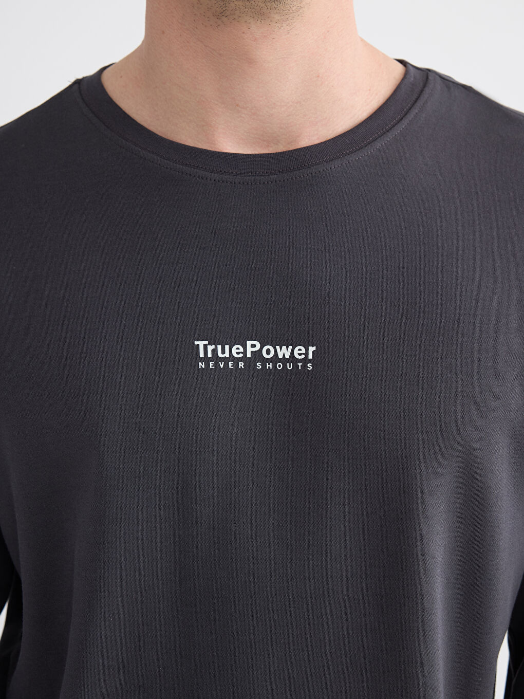 Antrasit Standart Kalıp Erkek Baskılı Pijama Takım-2