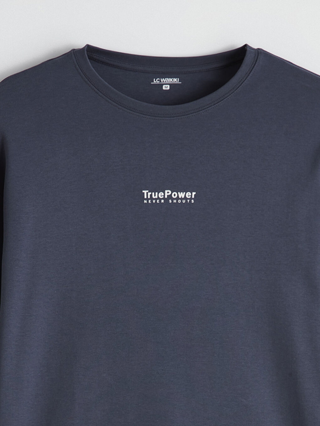 Lacivert Standart Kalıp Erkek Baskılı Pijama Takım-2