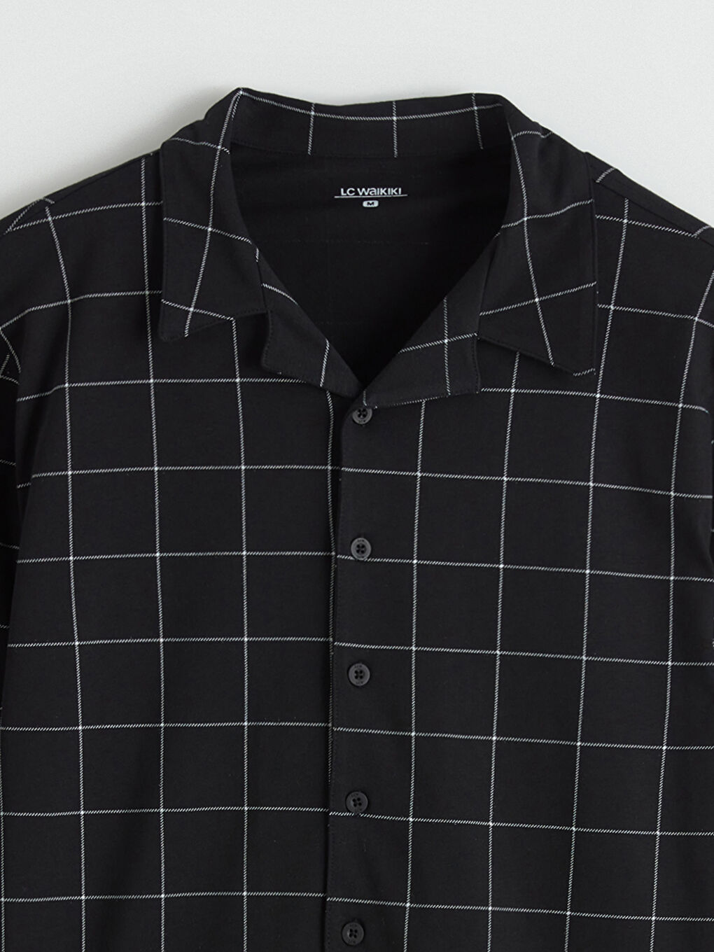 Siyah Standart Kalıp Ekose Erkek Pijama Takım-6