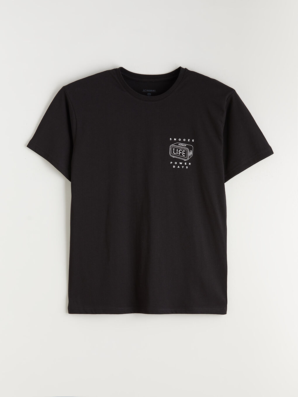 Siyah Standart Kalıp Erkek Pijama Takımı-5